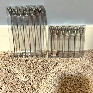 ~Lot of 2: Z Gallerie Diamond Cocktail Picks Short and Long *NIP* MSRP: $35+tax